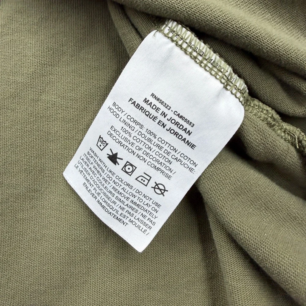 Nike Mens Colorblock Hooded Long Sleeve T-Shirt Olive Green Sage Large‎ L